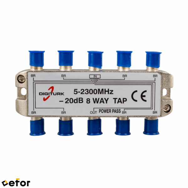 DIGITURK 5-2150 MHZ 20DB 8 YOLLU TAP SWITCH 1/8 SPLITTER
