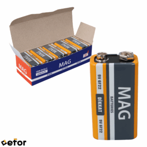 Çinko Karbon 9 Volt Pil (10'lu Paket)