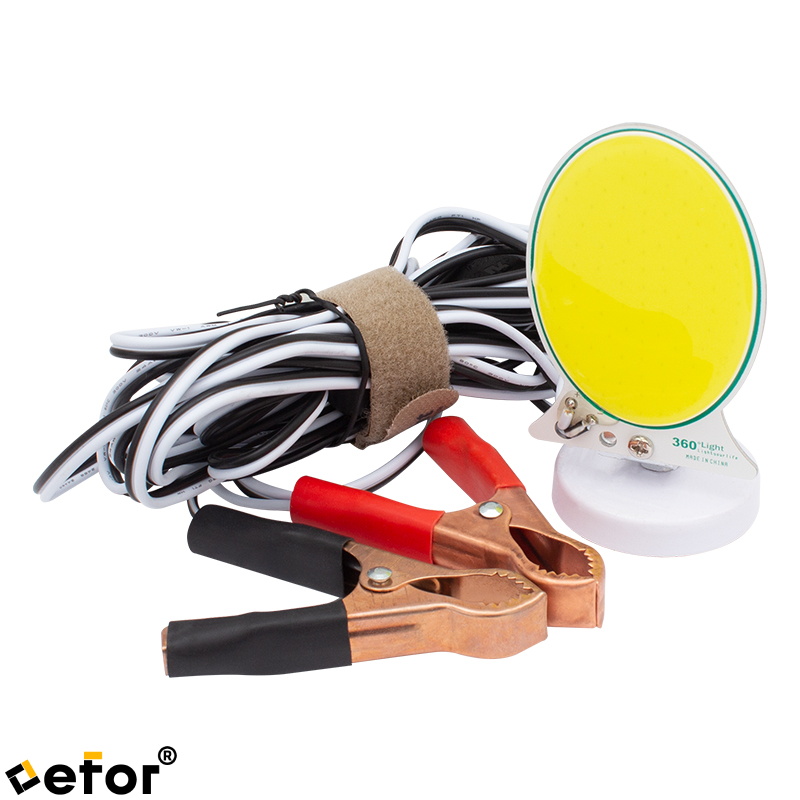 TAŞINABİLİR SEYYAR PANEL LAMBA (COB LEDLİ 13 WATT AKÜ MAŞALI 4 METRE KABLOLU)