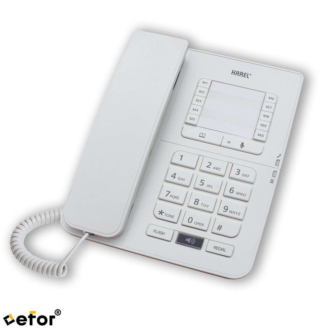 KAREL-TM142-BEYAZ-ANALOG-TELEFON