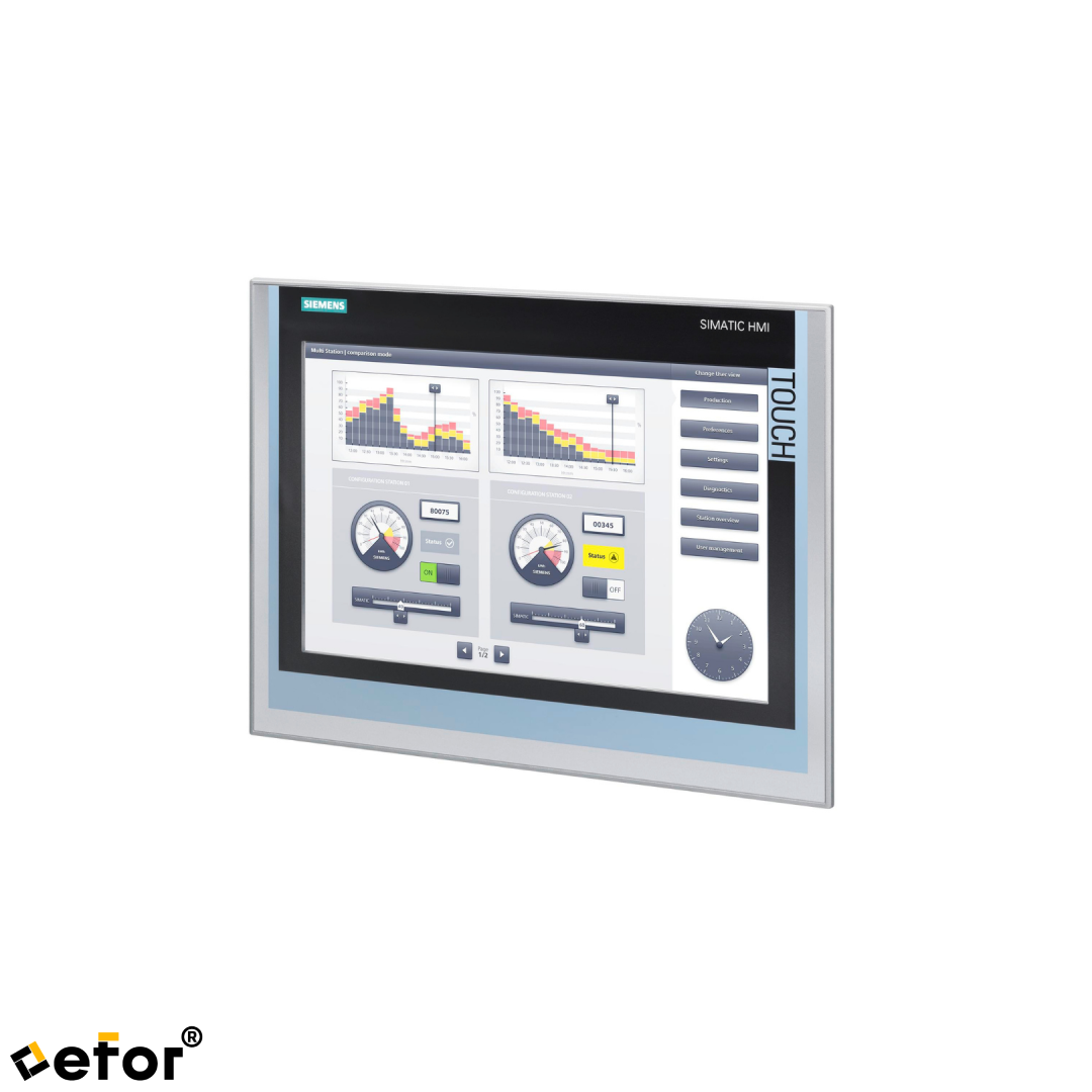 Siemens Simatic 6AV2124-0QC02-0AX2 TP1500 Comfort 15 inç Dokunmatik Ekran 1280 x 800 Çözünürlük Hmi Panel