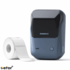 NIIMBOT B1 Taşınabilir, Mürekkepsiz, Termal Etiket Yazıcı (Bluetooth, USB) Uzay Mavisi