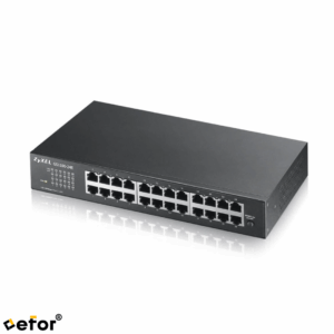 ZyXEL GS1100-24E V3 — 24 Port, Gigabit, Yönetilemez, Sessiz, Rackmount Switch