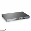 ZyXEL GS1350-26HP — 24 Port, Gigabit, PoE 375W, 2 Port Gigabit SFP, Yönetilebilir, Rackmount Switch