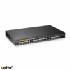ZyXEL GS1900-48HP V2 — 48 Port, Gigabit, PoE 170W, 2 Port Gigabit SFP, Yönetilebilir, Rackmount Switch