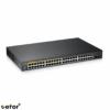 ZyXEL GS1900-48HP V2 — 48 Port, Gigabit, 24 Port PoE 170W, 2 Port Gigabit SFP, Yönetilebilir, Rackmount Switch