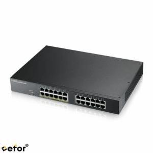 ZyXEL GS1915-24EP — 24 Port, Gigabit, 12 Port PoE, Yönetilebilir, Sessiz, Masaüstü Switch