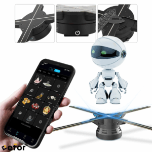 3D HOLOGRAM FAN - HOLOGRAFİK VİDEO GÖRÜNTÜ PROJEKTÖRÜ 52 CM (UZAKTAN KUMANDA - WİFİ - TELEFON APP)