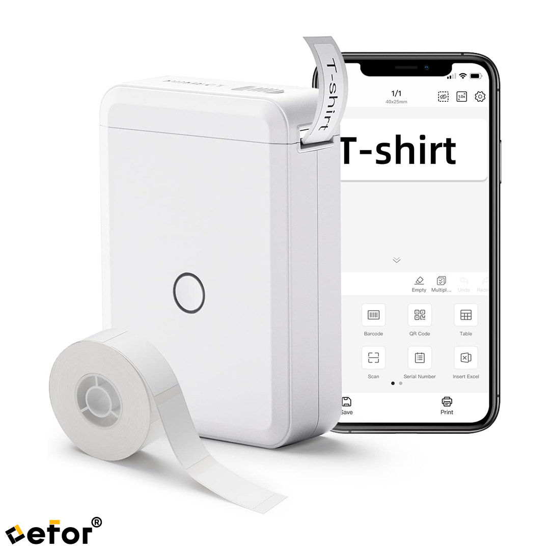 EFOR KABLOSUZ TAŞINABİLİR BLUETOOTH'LU ETİKET MAKİNESİ
